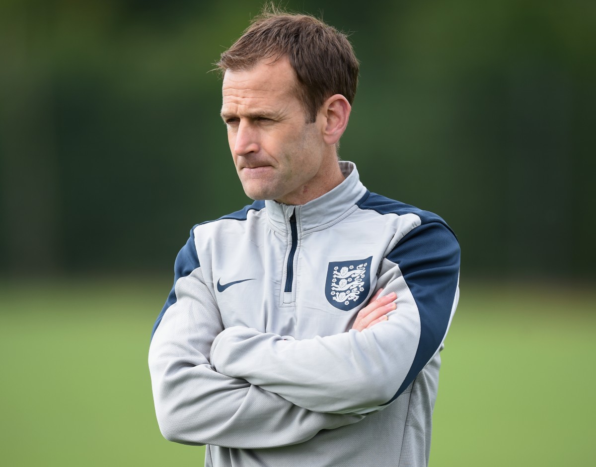 Dan Ashworth during his time with England