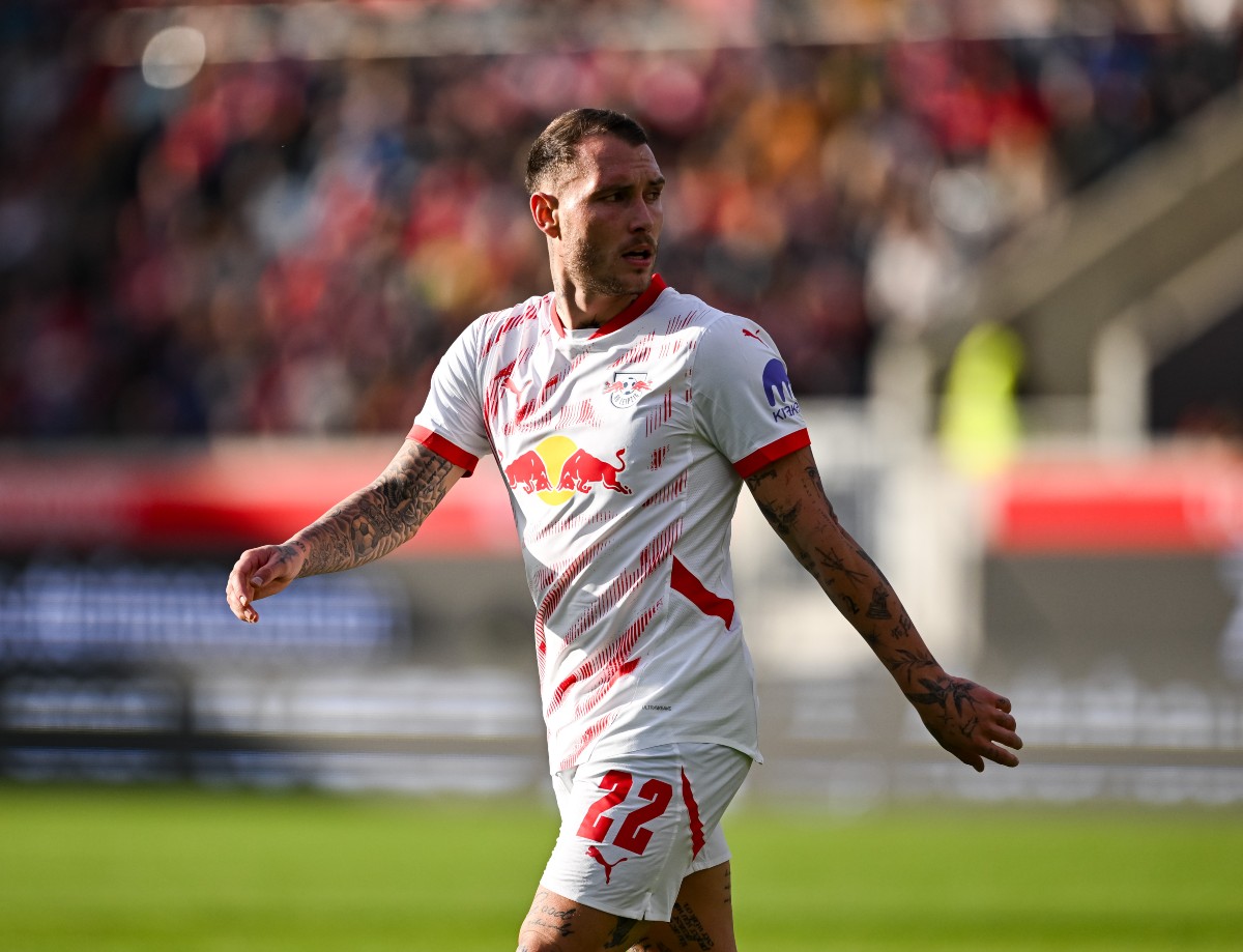 David Raum in action for RB Leipzig