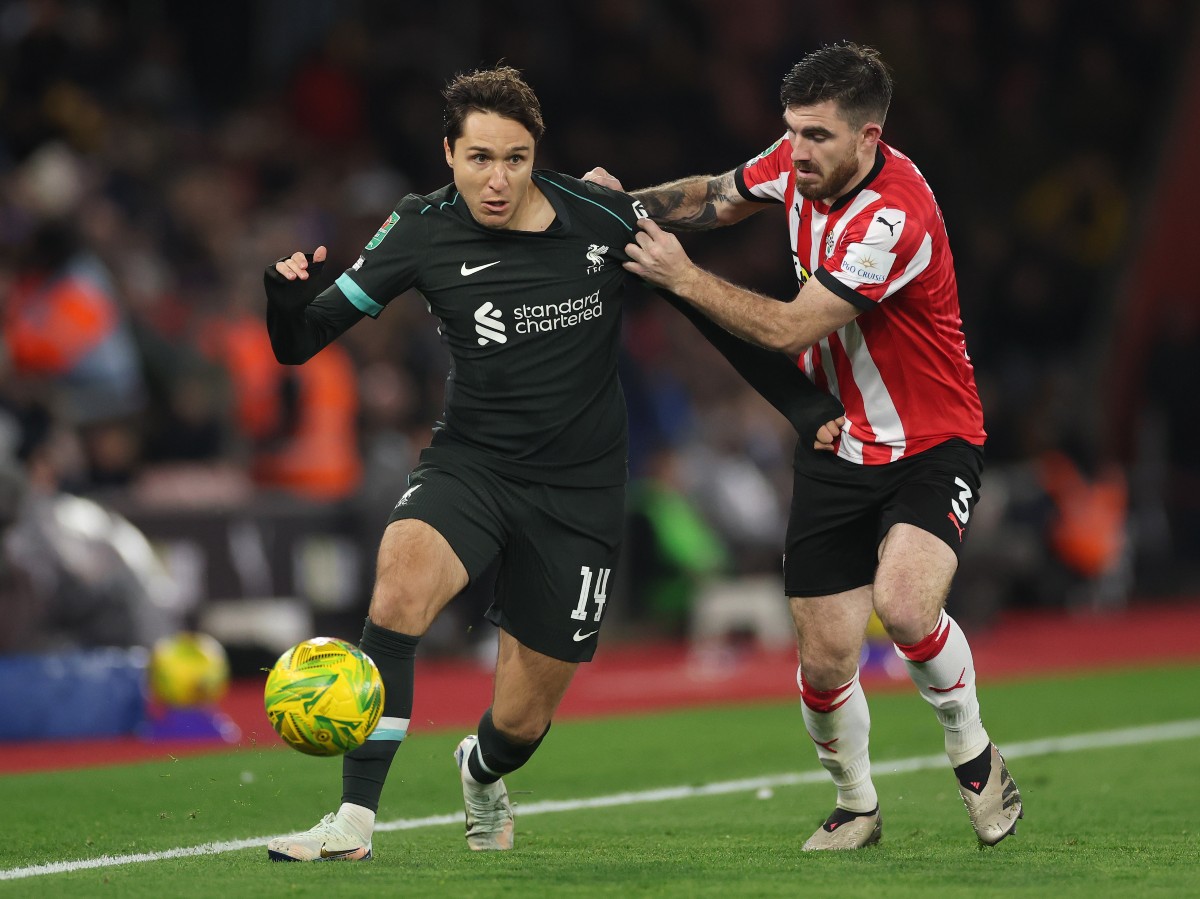 Federico Chiesa in action for Liverpool