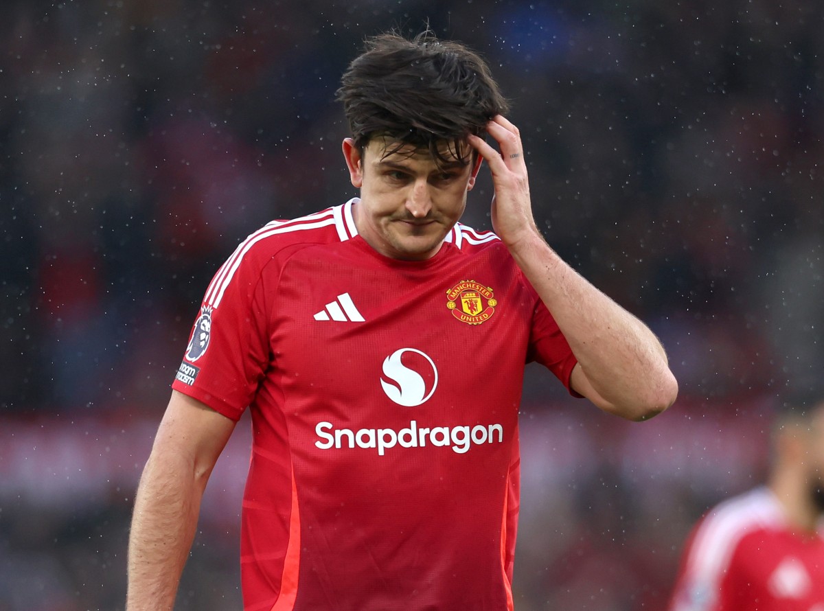 Harry Maguire in action for Manchester United