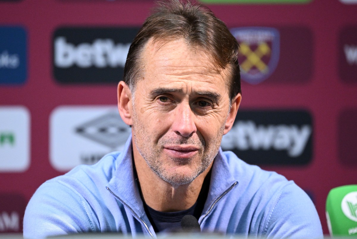 West Ham manager Julen Lopetegui at a press conference