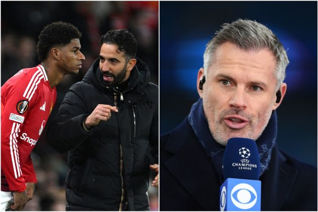 Marcus Rashford, Ruben Amorim and Jamie Carragher