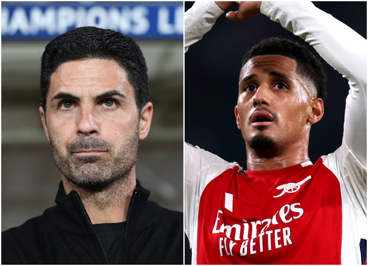 Mikel Arteta and William Saliba