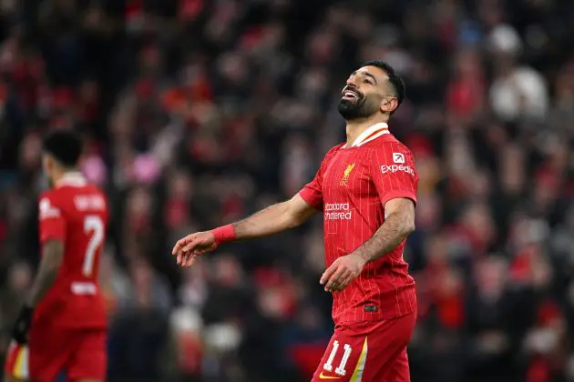 Mohamed Salah in action for Liverpool