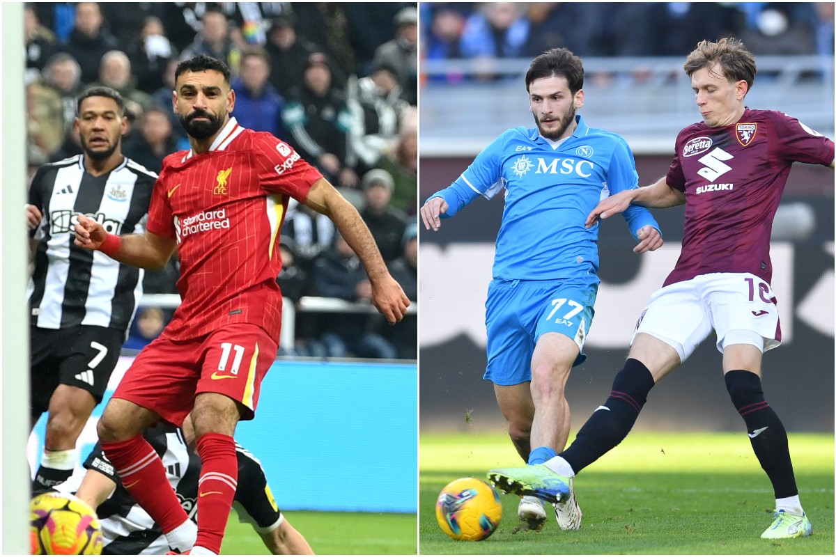 Mohamed Salah and Khvicha Kvaratskhelia