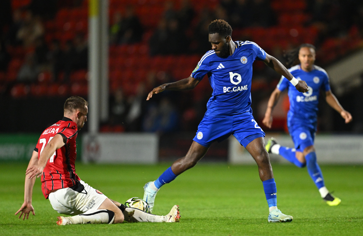 Odsonne Edouard in action for Leicester City