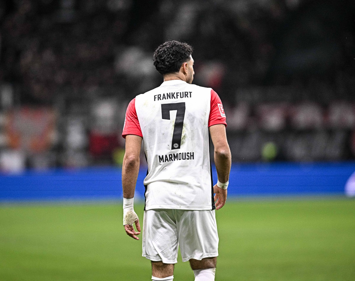 Omar Marmoush in action for Eintracht Frankfurt