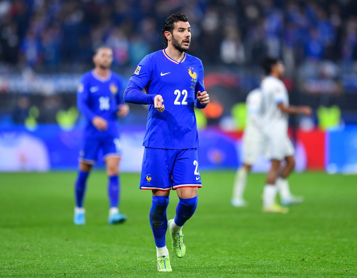 Theo Hernandez in action for France