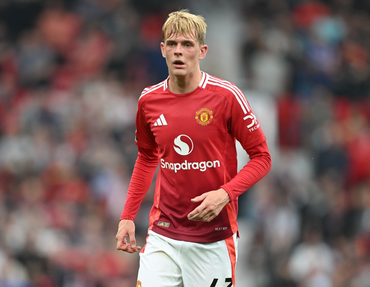 Toby Collyer in action for Manchester United