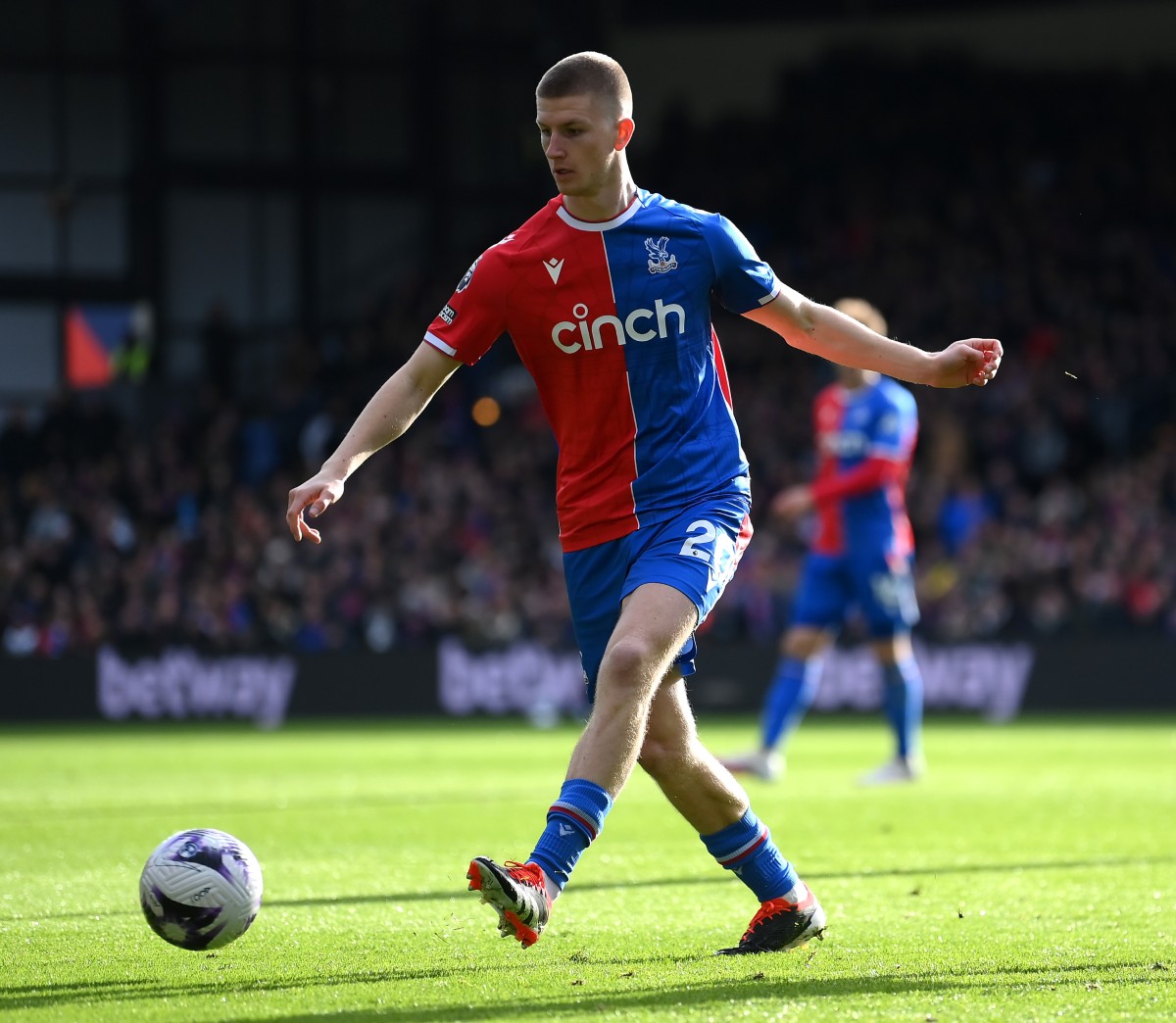 Adam Wharton in action for Crystal Palace last season