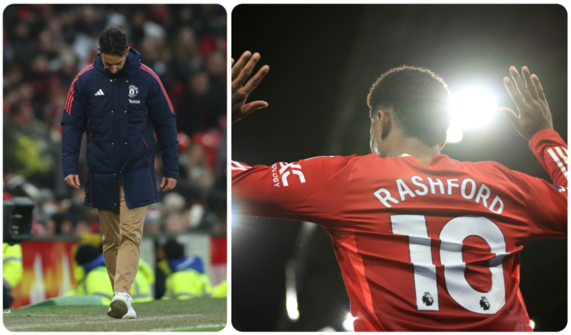 Ruben Amorim and Marcus Rashford