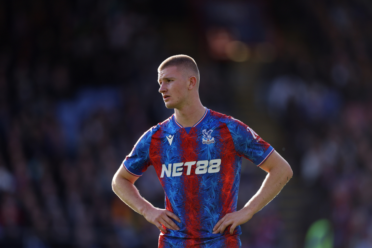 Adam Wharton looks on during a Crystal Palace match