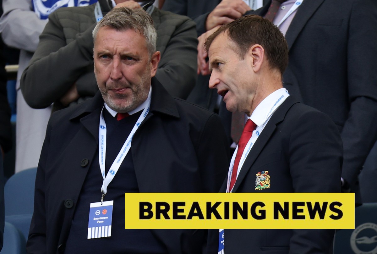 Dan Ashworth with Jason Wilcox in the stands