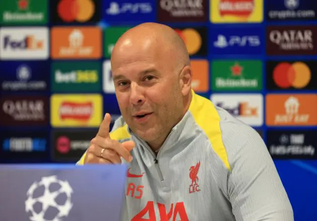 Liverpool manager Arne Slot