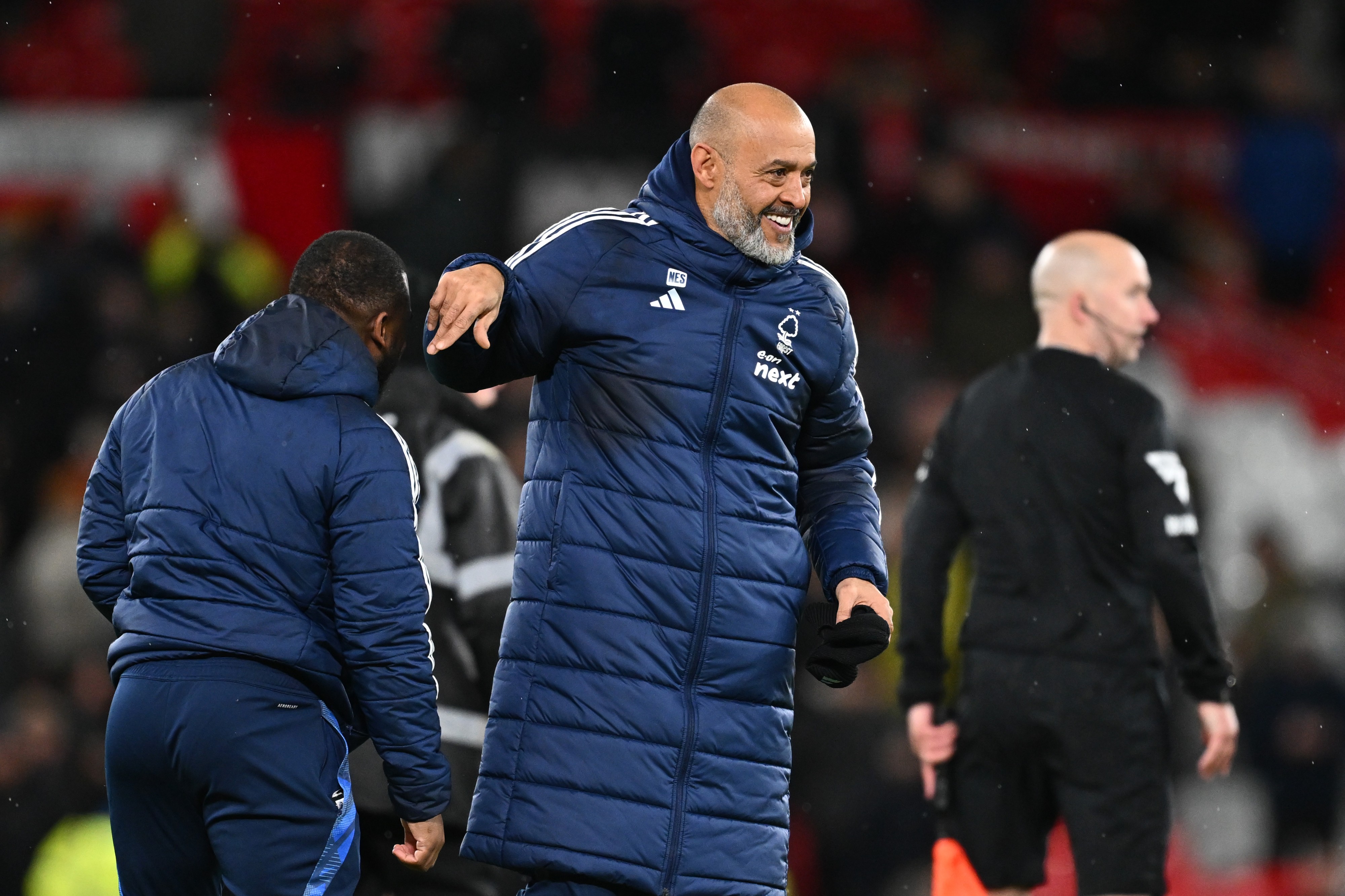 Nuno Espirito Santo, Manager of Nottingham Forest, celebrates victory