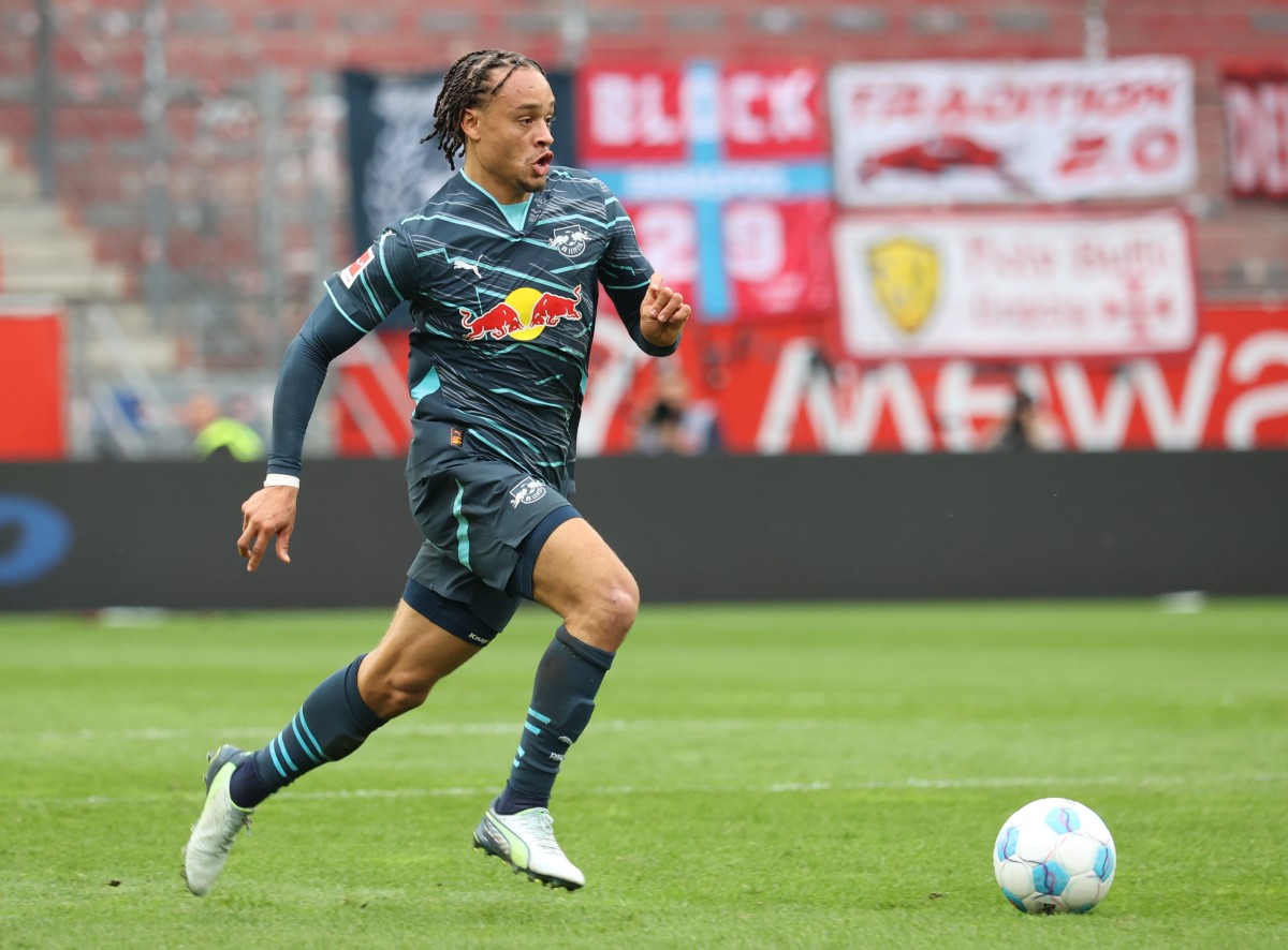 Xavi Simons in action for RB Leipzig