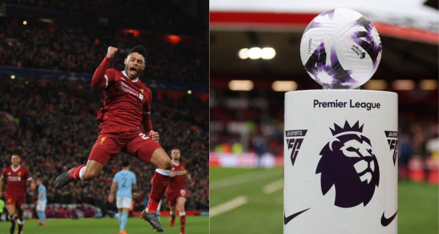 Alex Oxlade-Chamberlain and Premier League ball