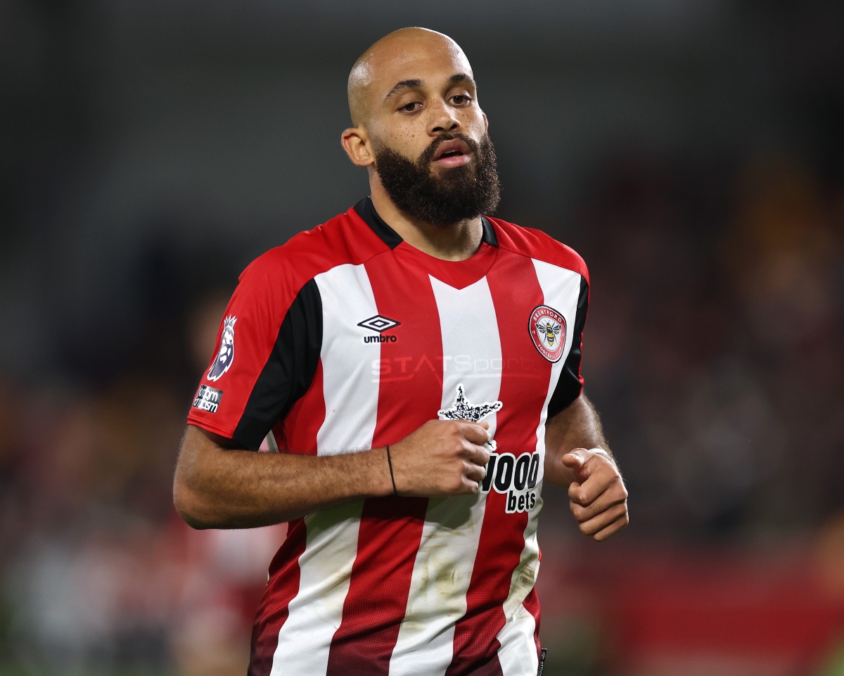 Bryan Mbeumo in action for Brentford