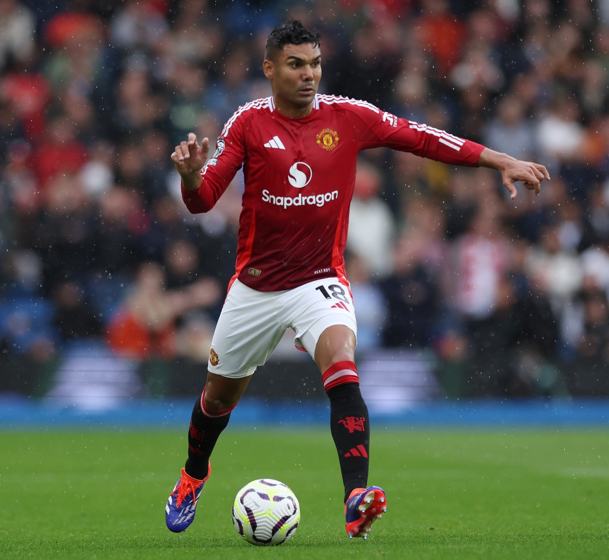 Casemiro in action for Manchester United