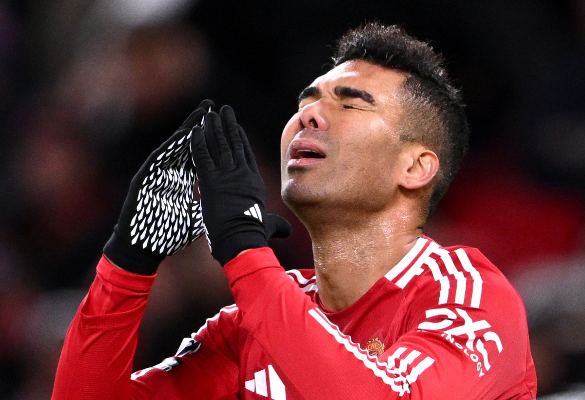 Casemiro's reaction during Manchester United's defeat against Newcastle