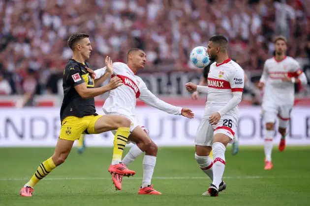 Enzo Millot in action for Stuttgart