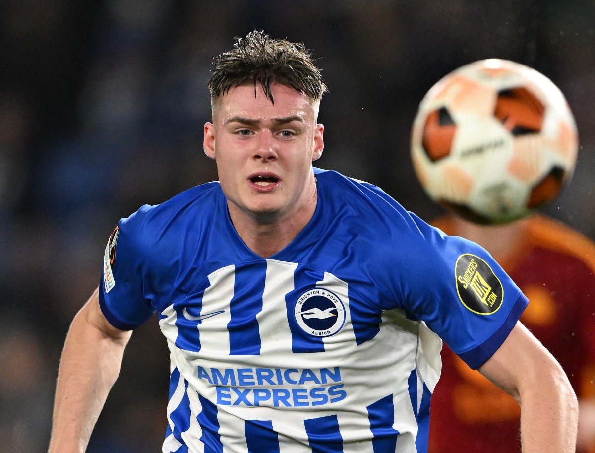 Evan Ferguson in action for Brighton