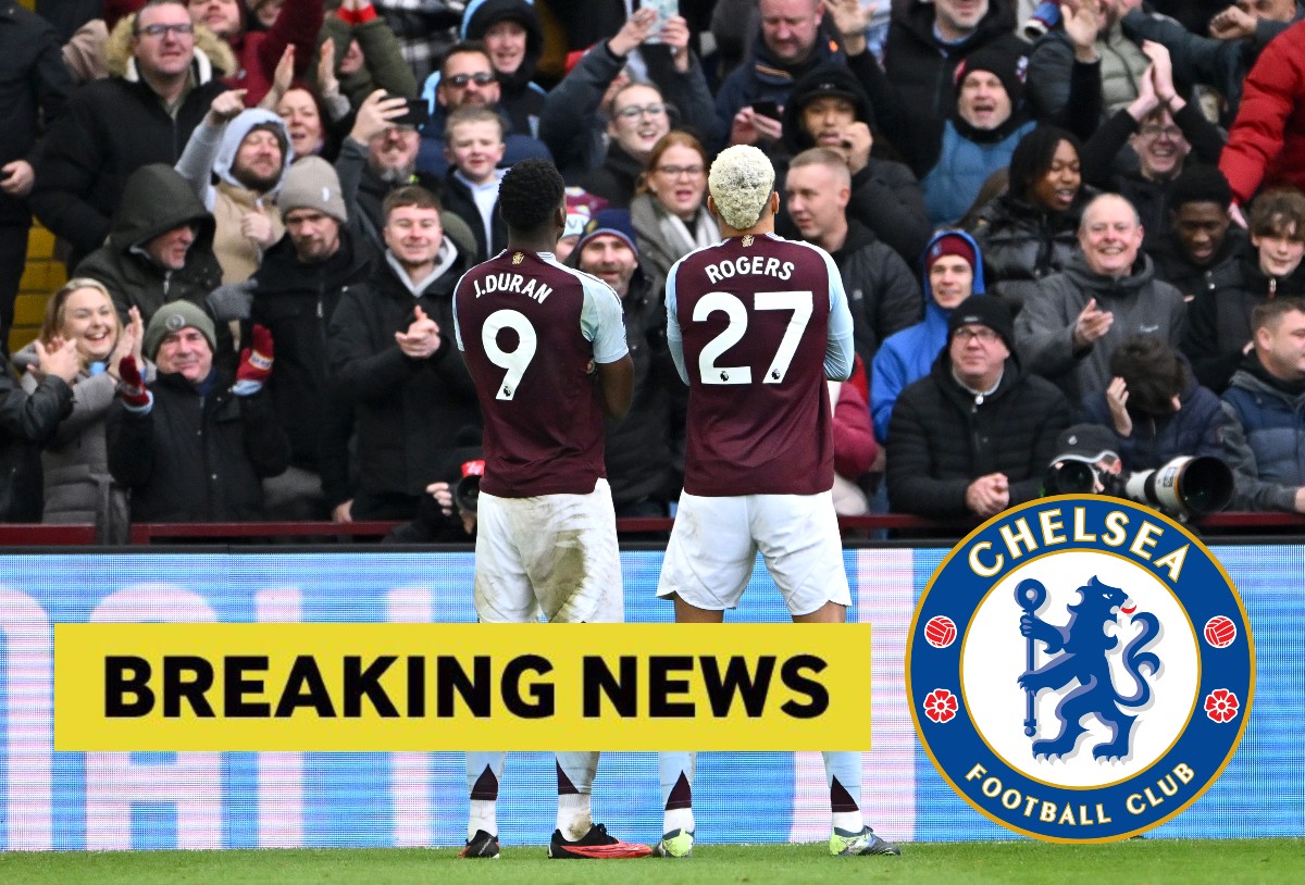 John Doran celebrates Aston Villa's goal