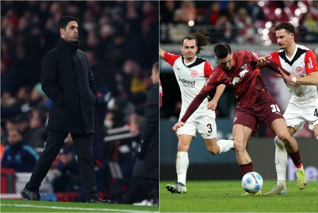 Mikel Arteta and Benjamin Sesko