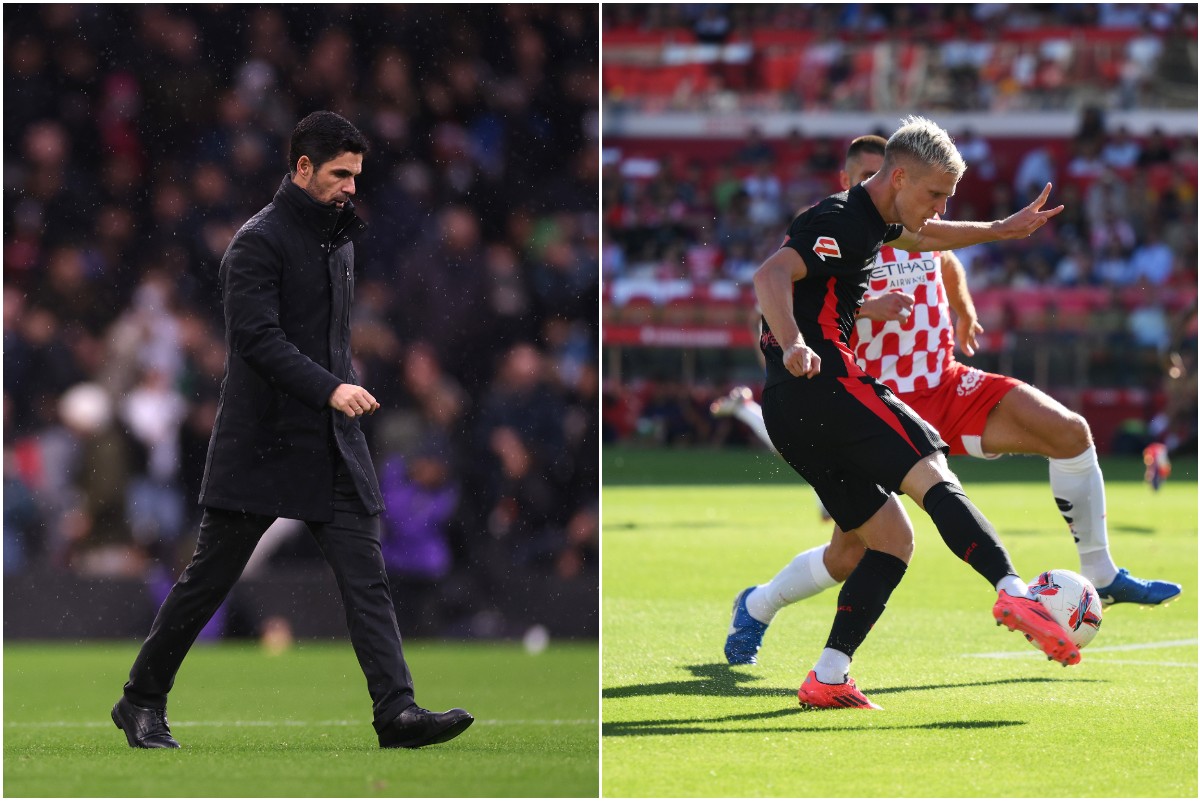 Mikel Arteta and Dani Olmo