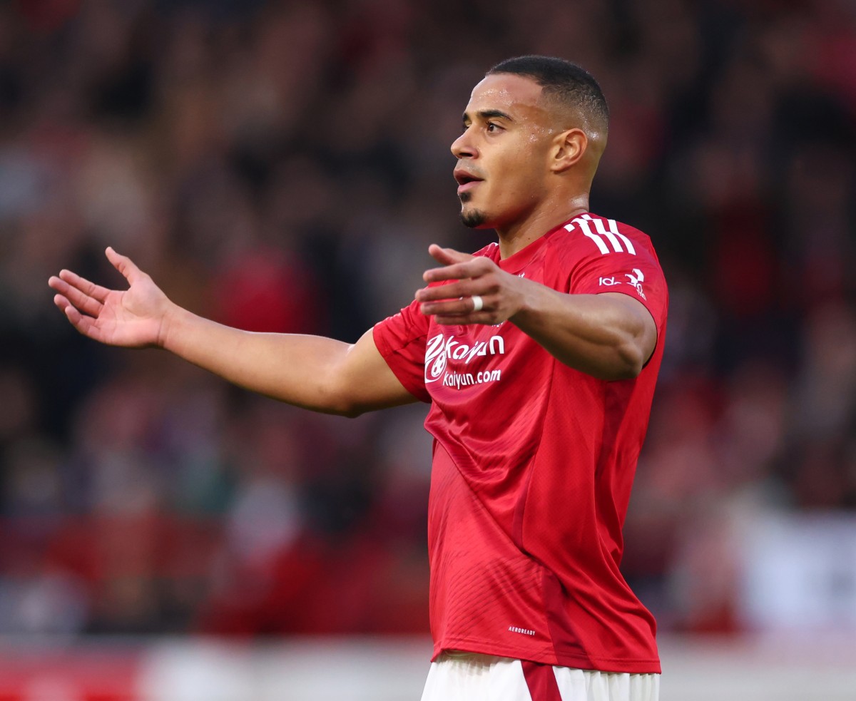 Murillo in the Nottingham Forest match