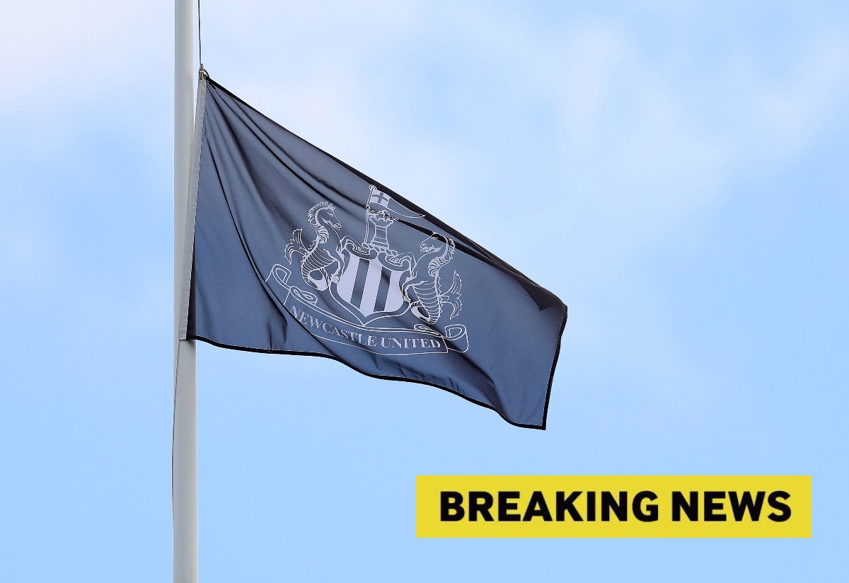 Newcastle flag and breaking news banner