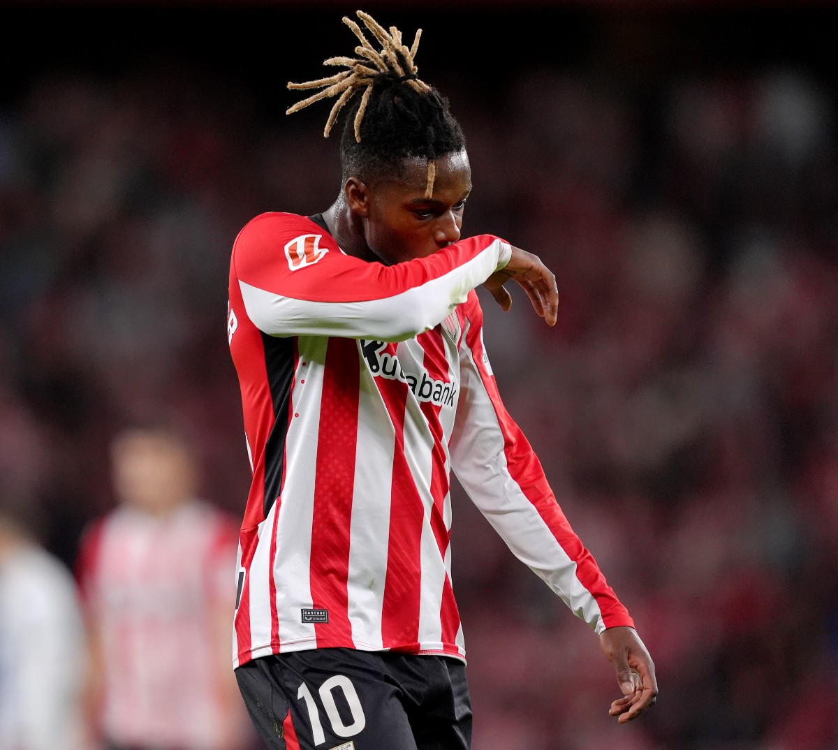 Nico Williams reacts during Athletic Bilbao's game against Leganes