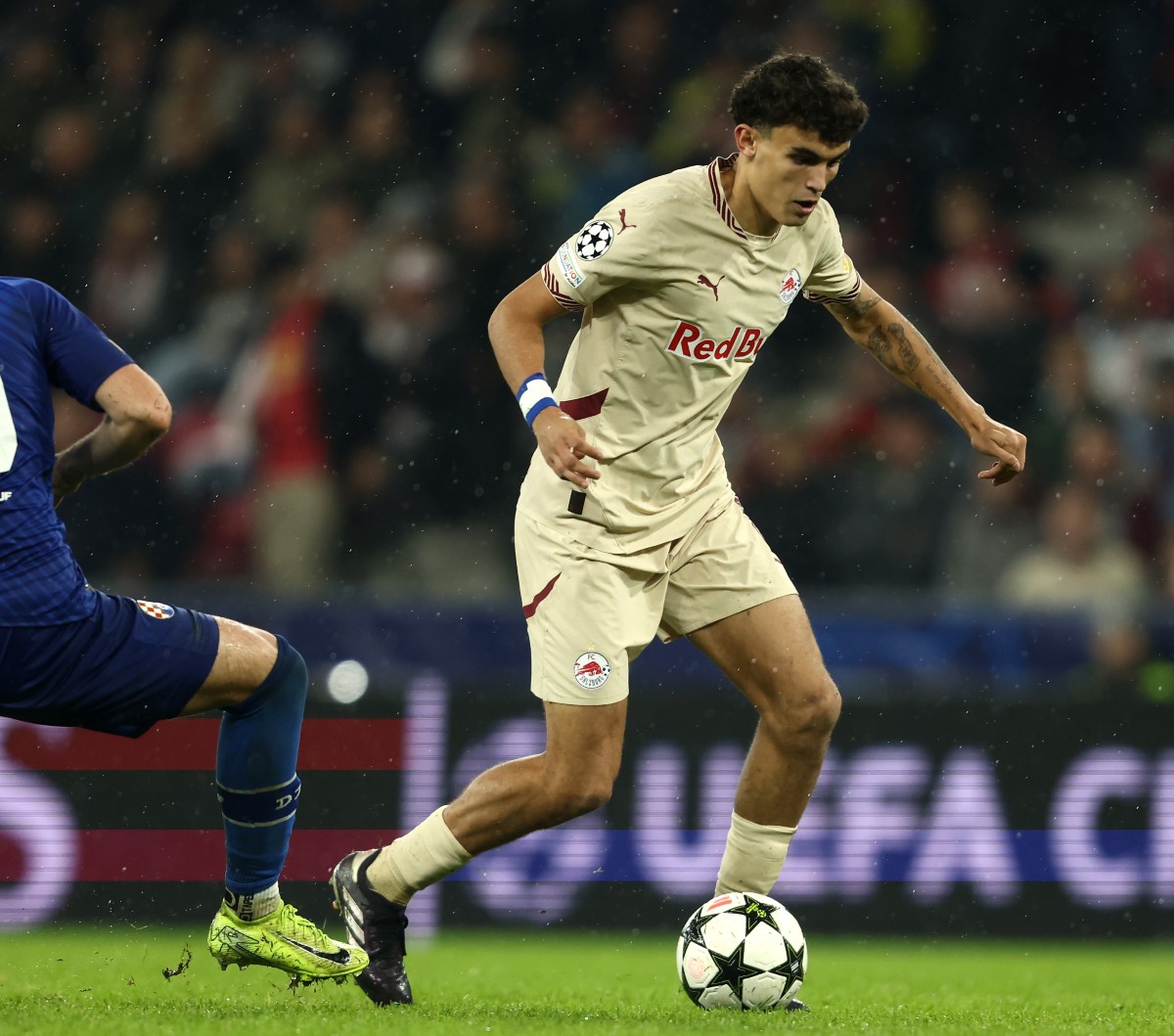 Stefan Bajcetic in action for Red Bull Salzburg