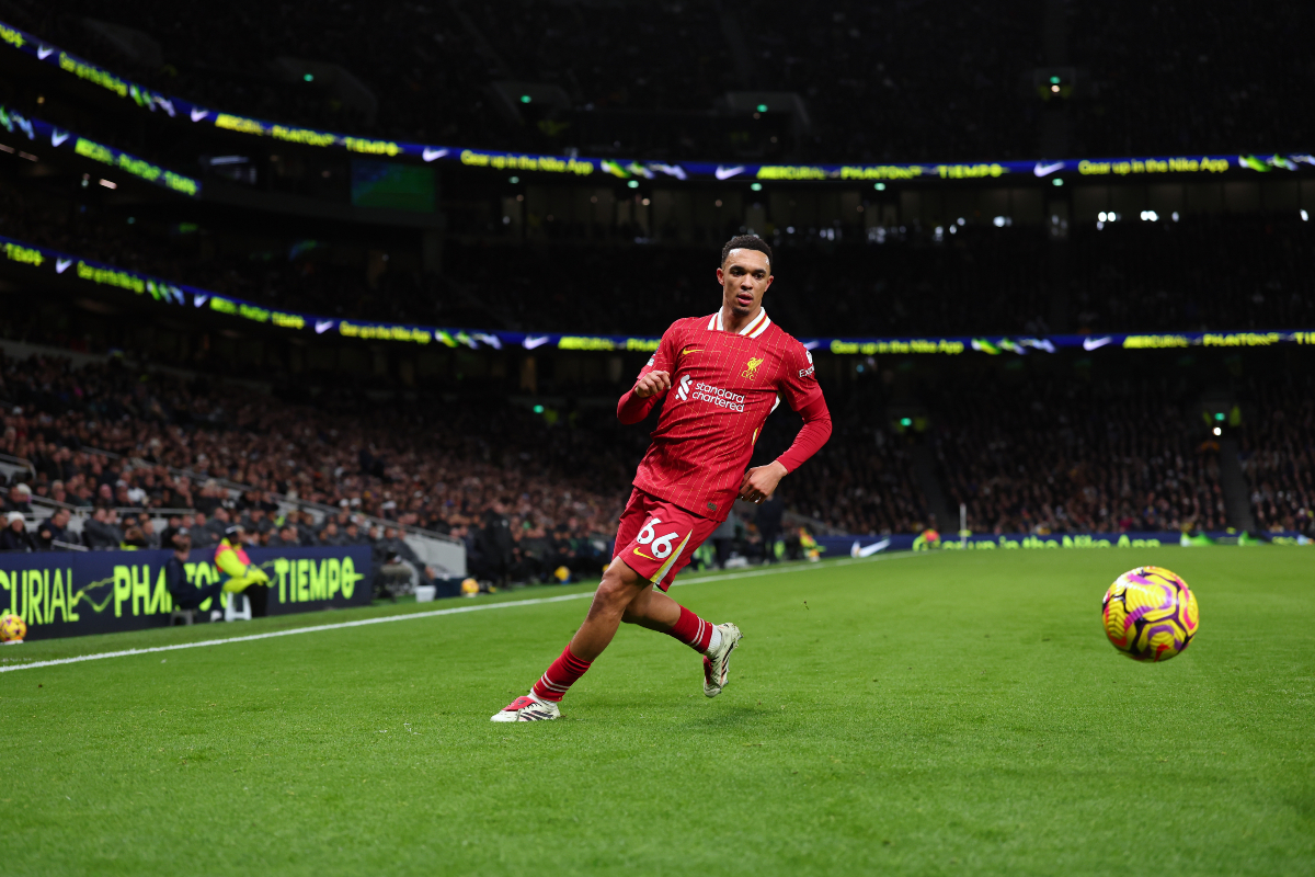 Trent Alexander-Arnold in action for Liverpool