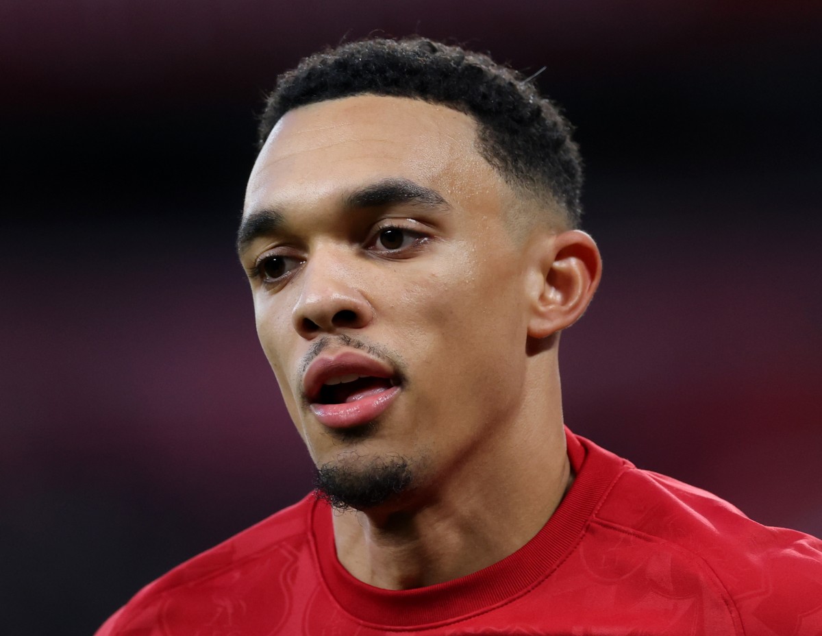 A close-up of Liverpool right-back Trent Alexander-Arnold