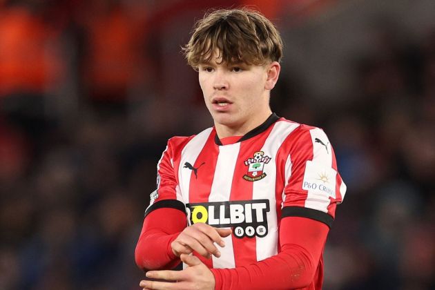 Tyler Dibling of Southampton looks on during the Premier League match between Southampton FC and Brentford