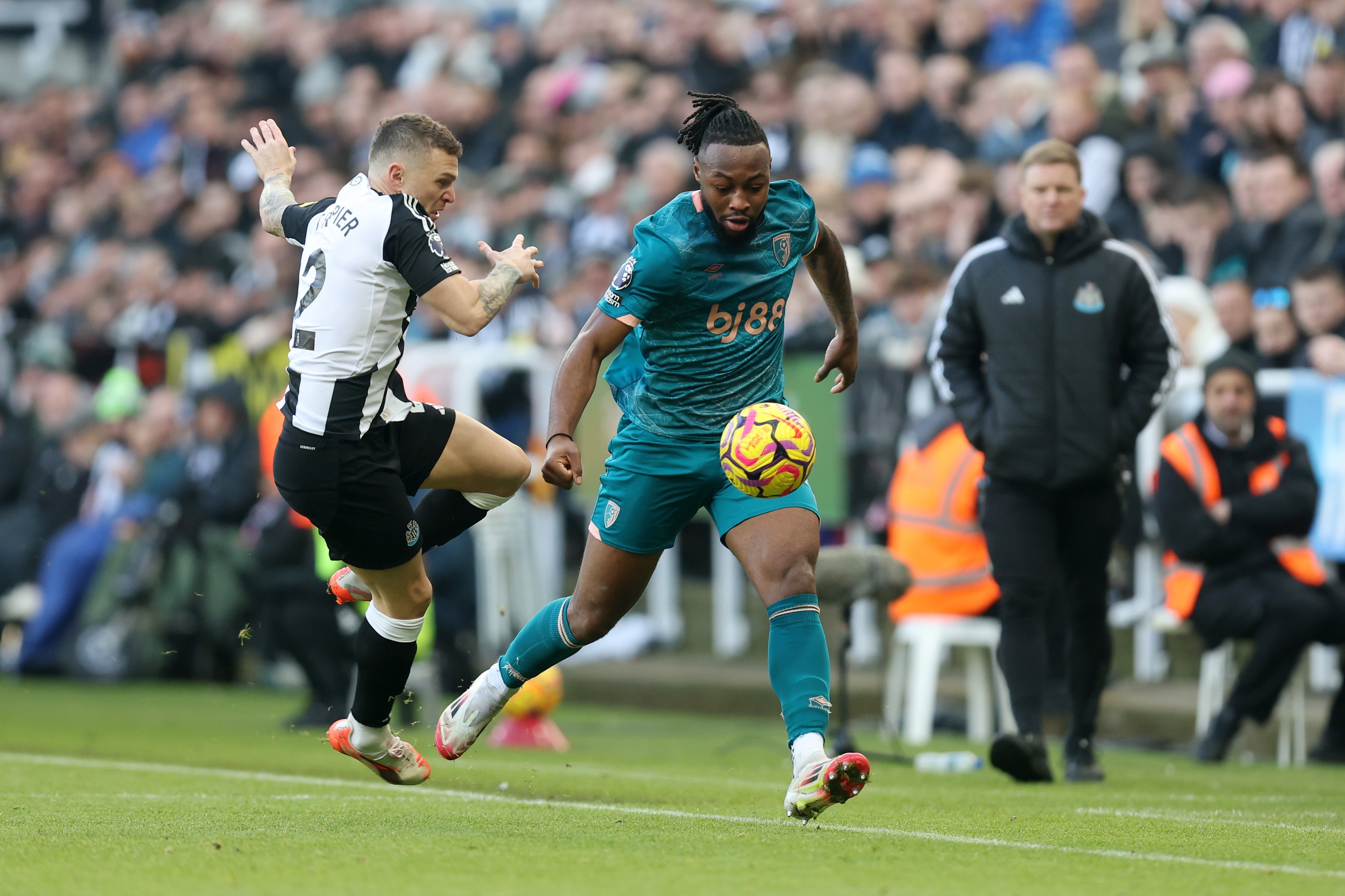 Antoine Semenyo of AFC Bournemouth runs for the ball