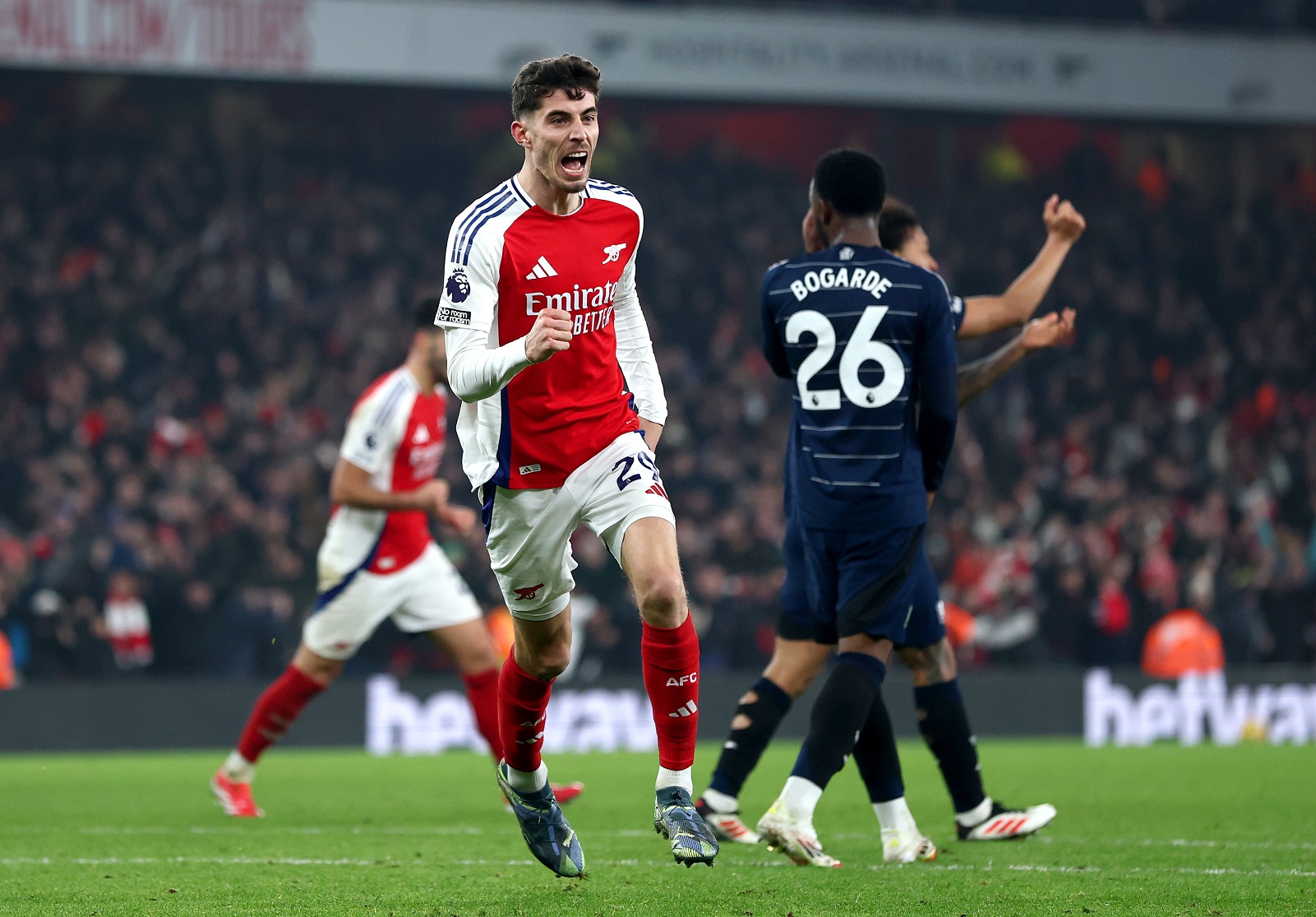 Kai Havertz of Arsenal celebrates a goal