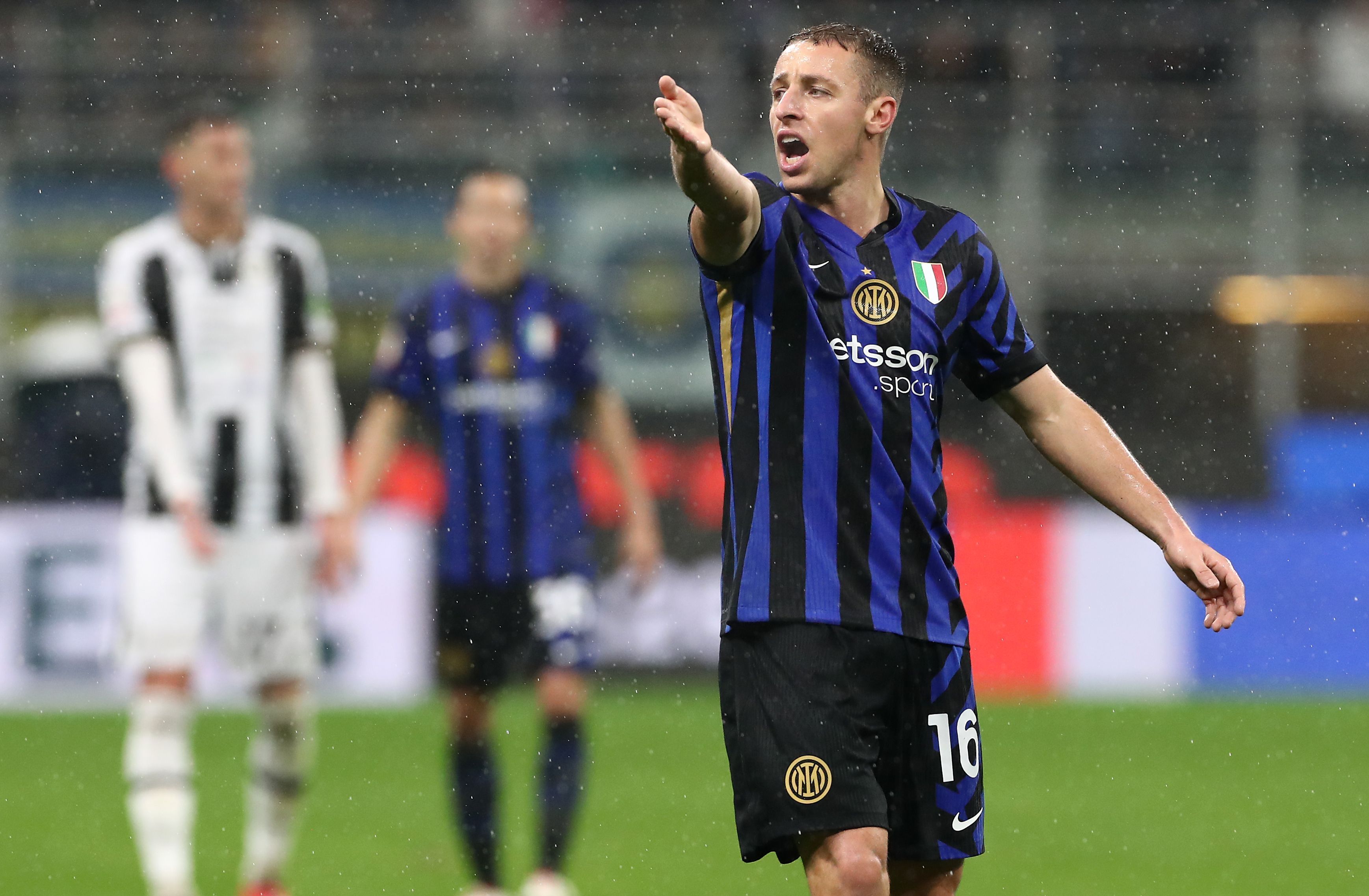 Davide Frattesi of FC Internazionale reacts during the Coppa Italia