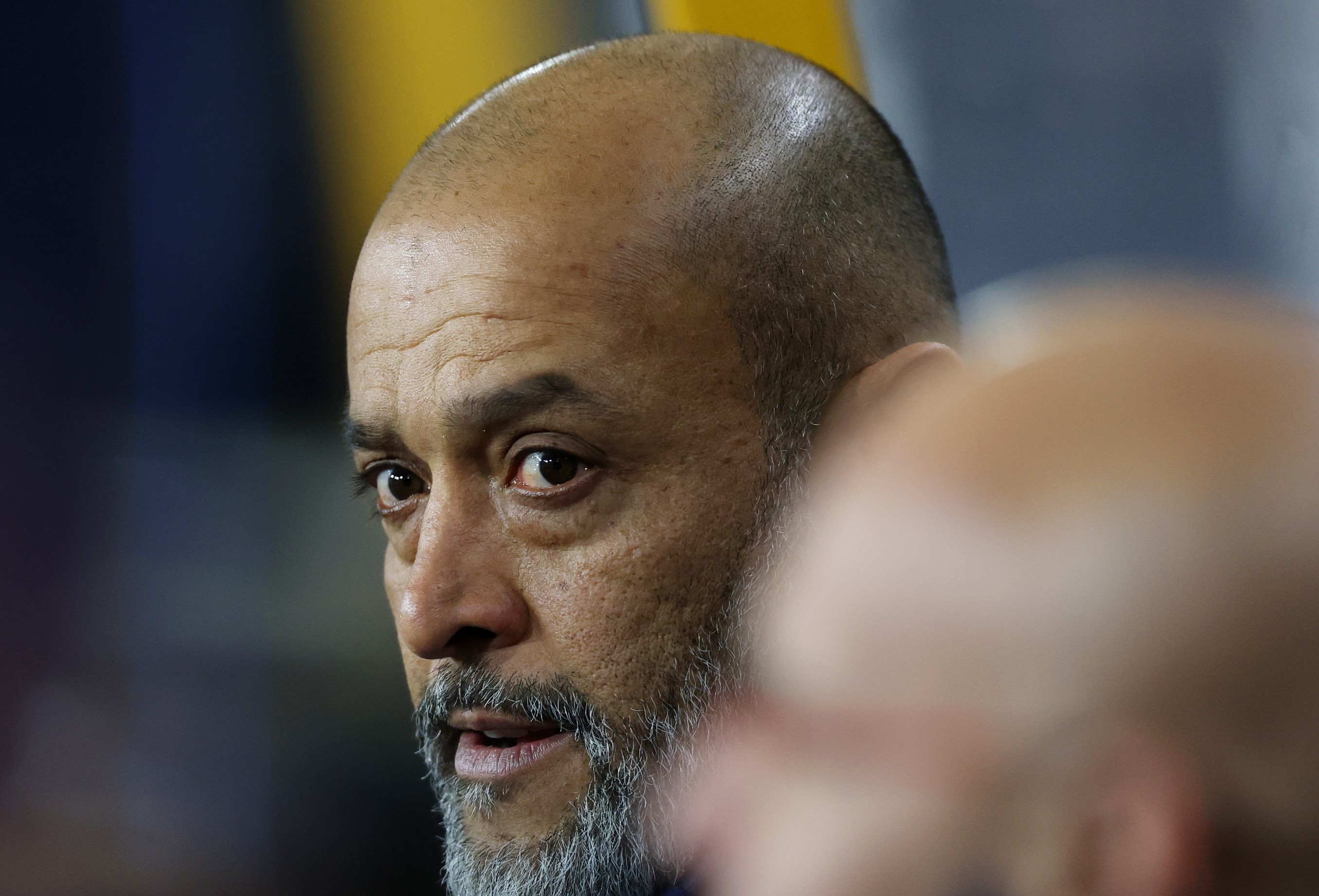 Nuno Espirito Santo, Manager of Nottingham Forest, looks on