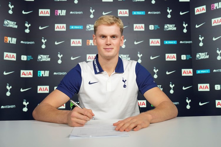 Tottenham's new signing, Antonin Kinski