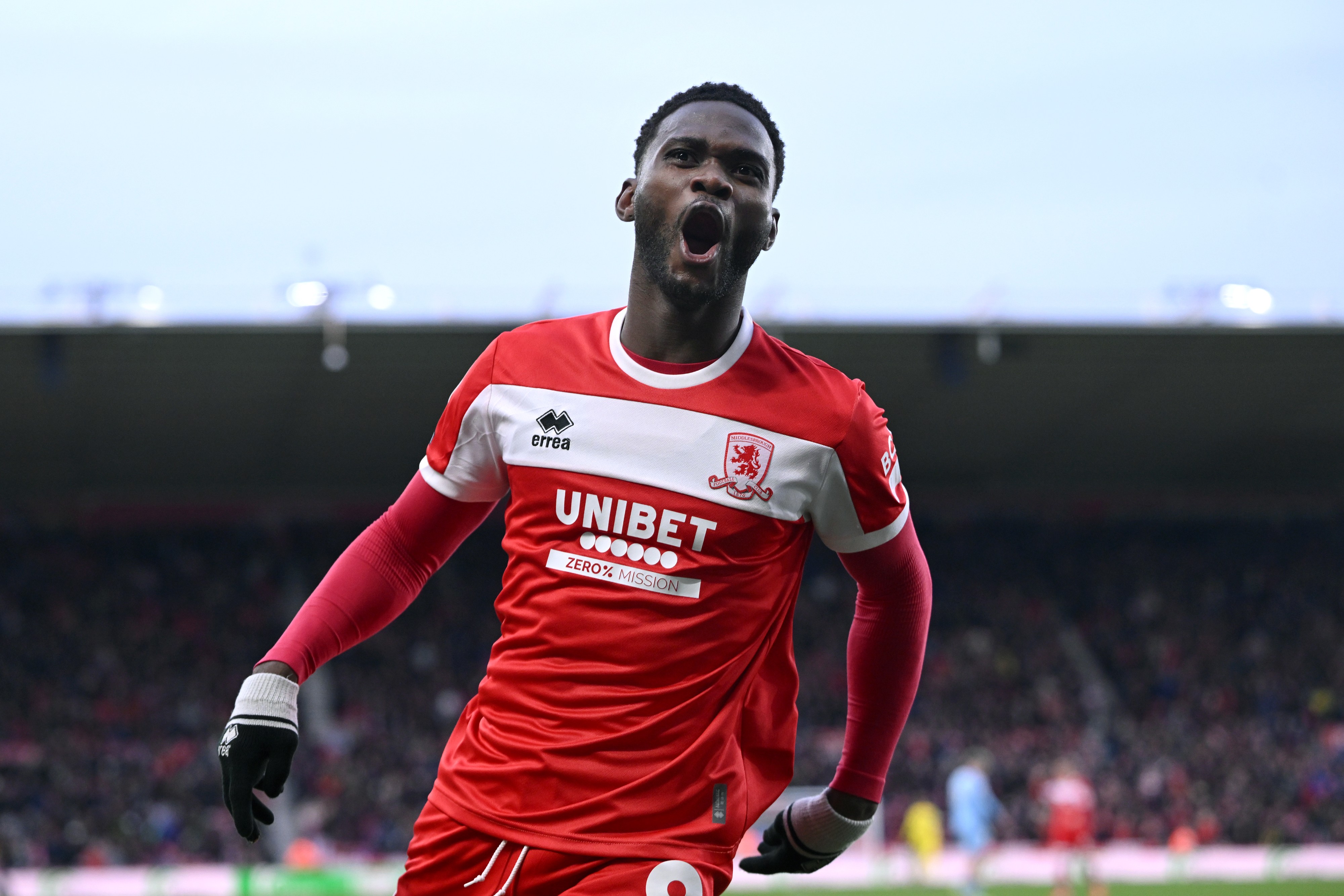 Emmanuel Latte Lath of Middlesbrough celebrates