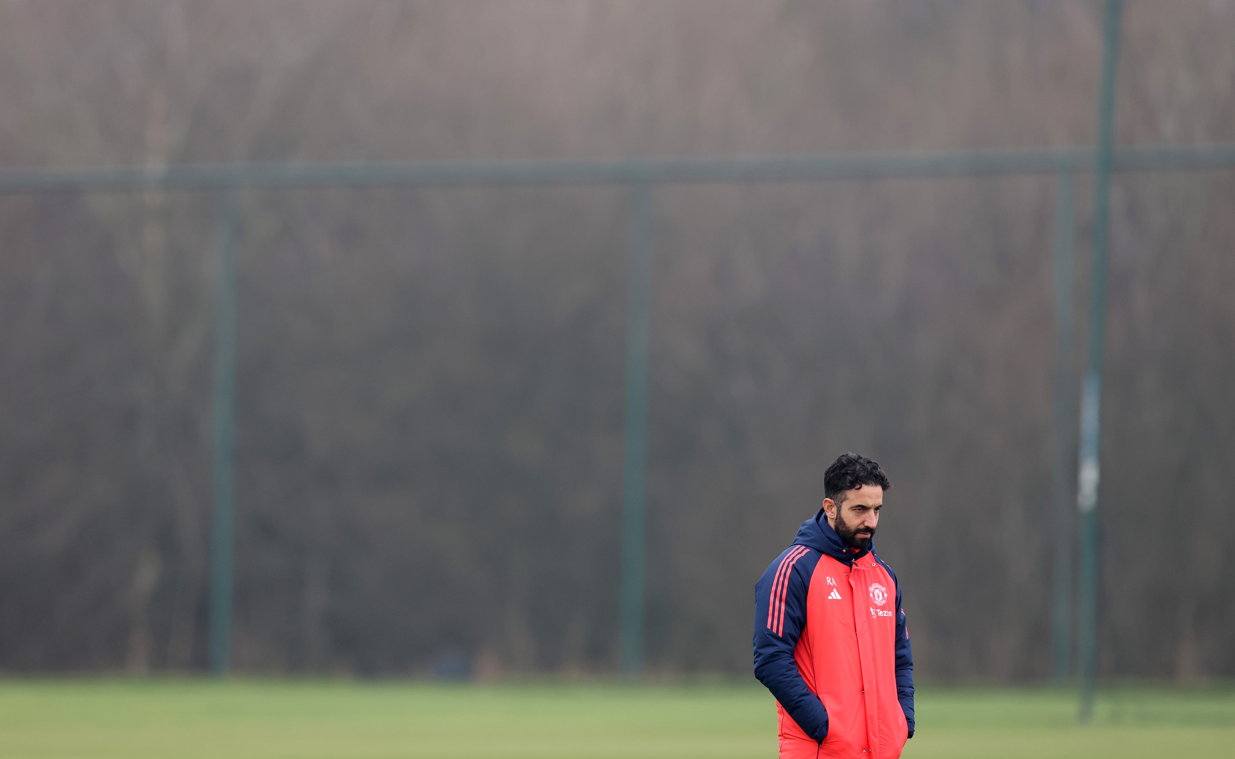 Ruben Amorim of Manchester United, during training