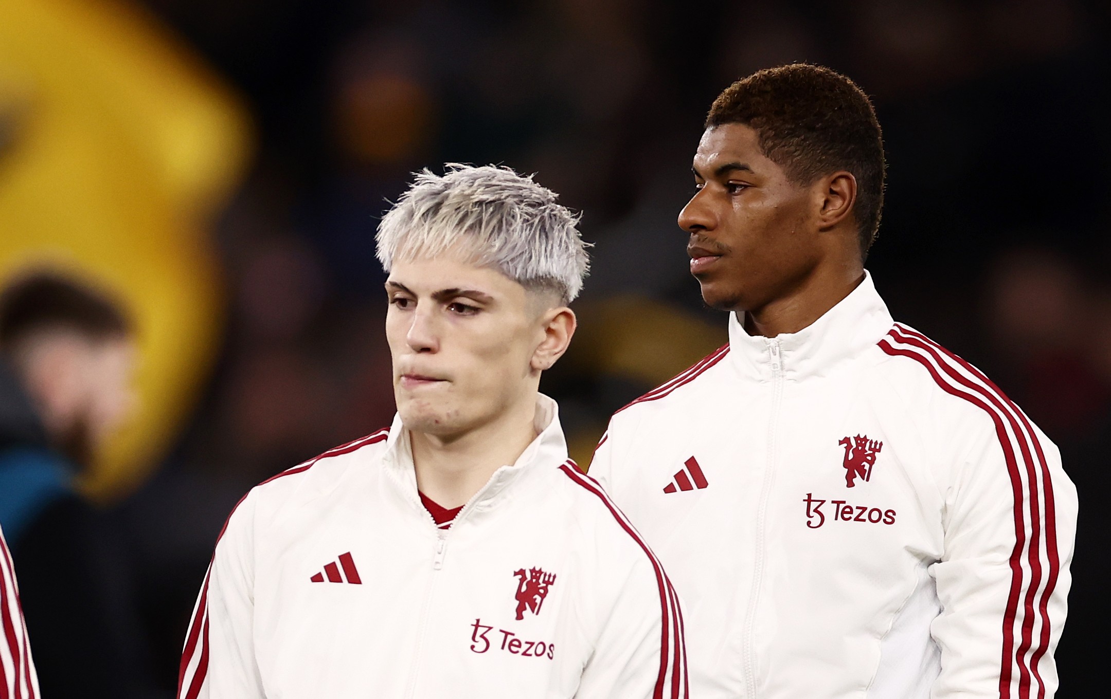 Alejandro Garnacho and Marcus Rashford of Manchester United 