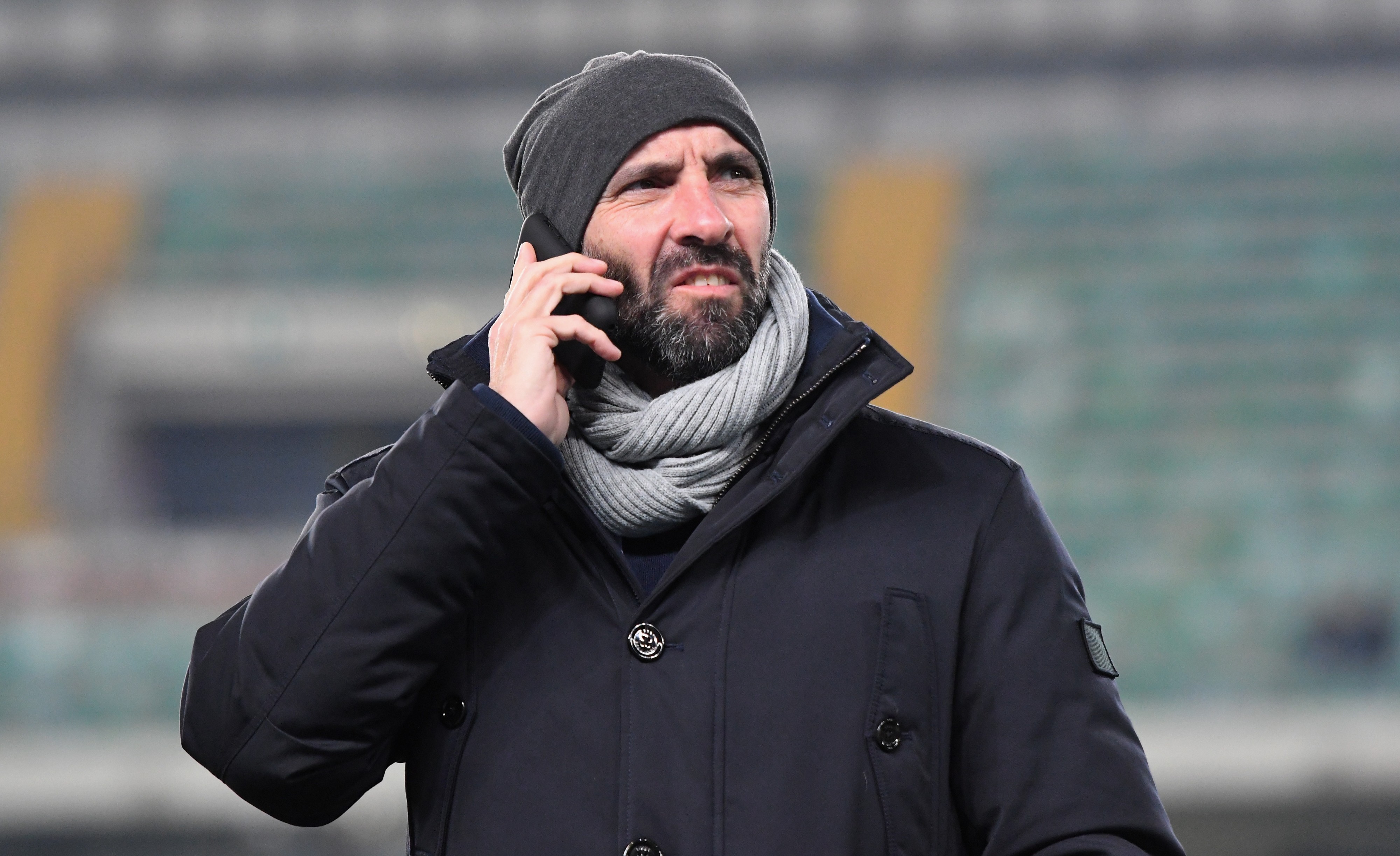 Roma Sport director Ramon Rodriguez Monchi looks on