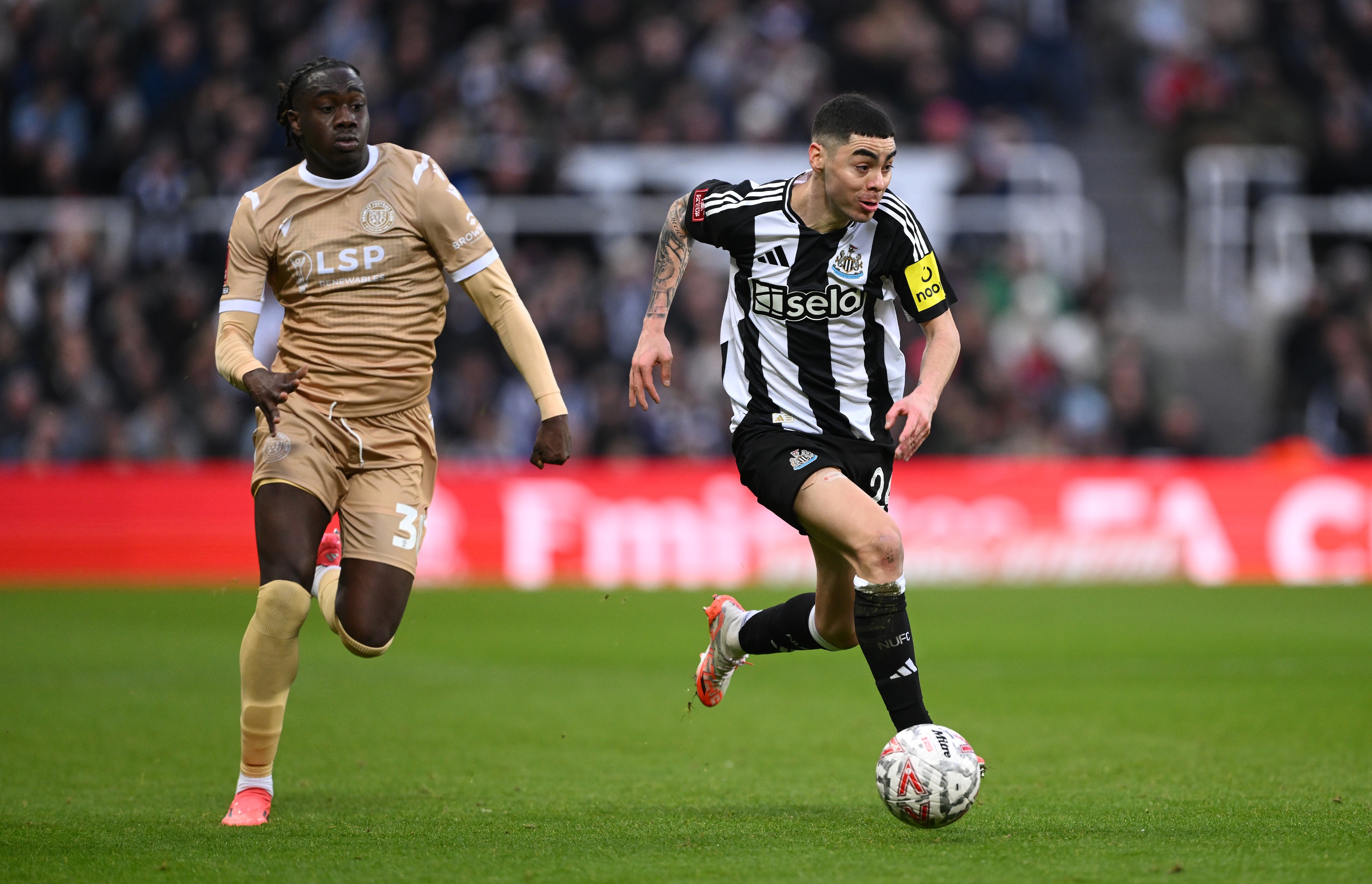 Miguel Almiron of Newcastle United in action