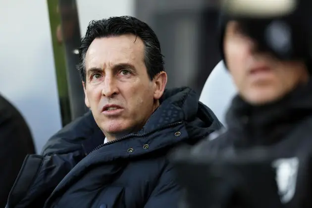 Aston Villa manager Unai Emery