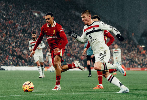 Trent Alexander-Arnold in action for Liverpool