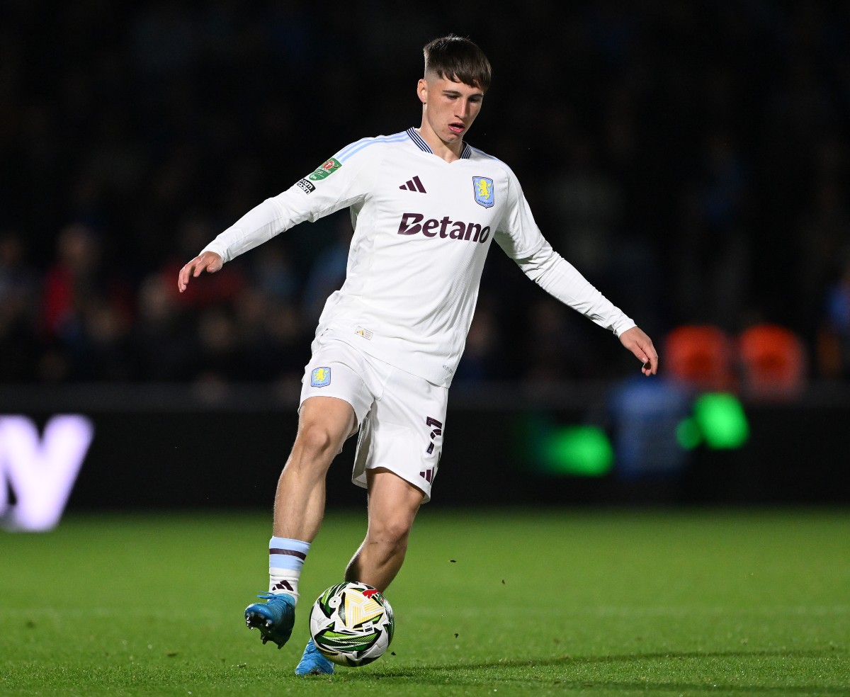 Ben Broggio in action for Aston Villa