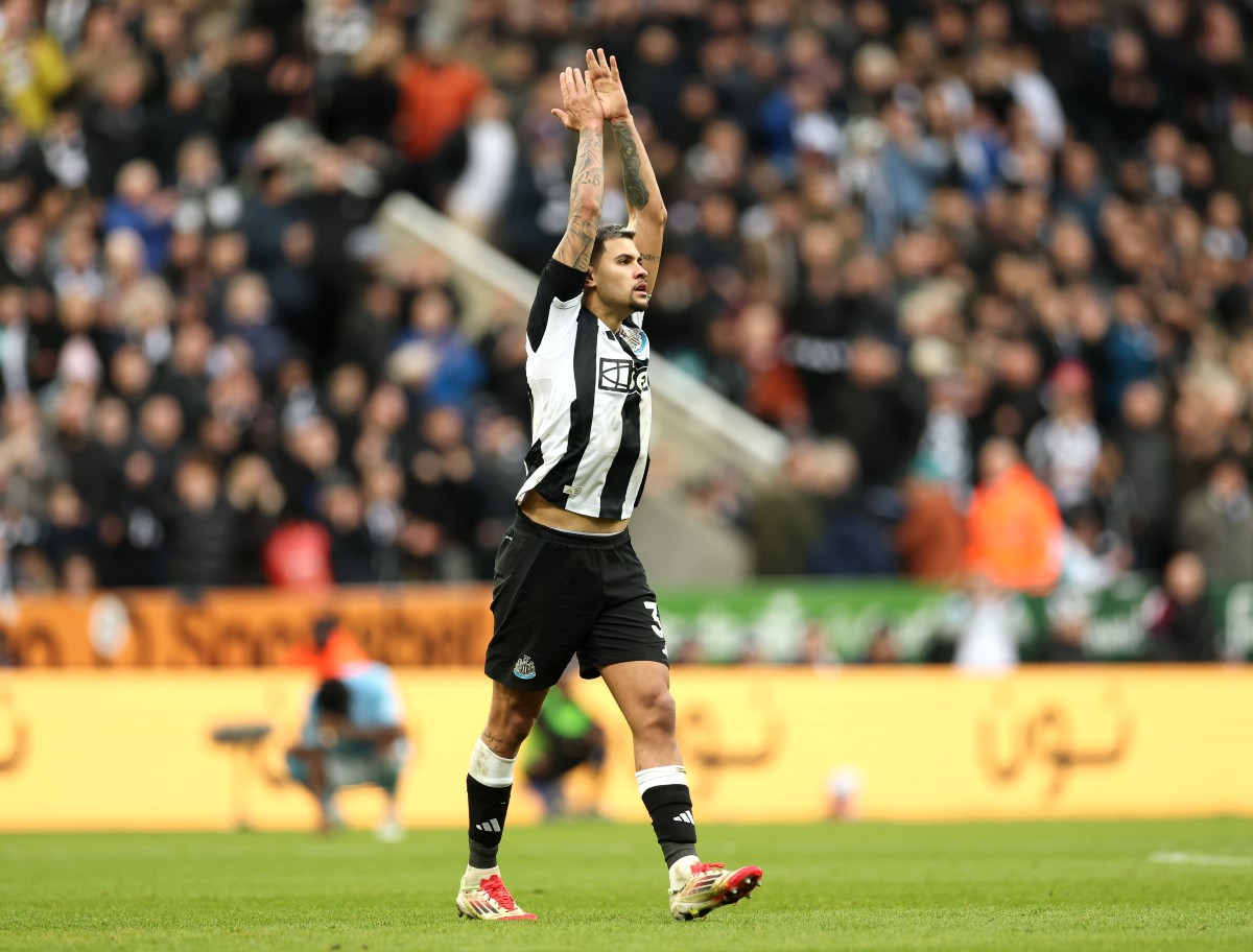 Bruno Guimaraes in action for Newcastle